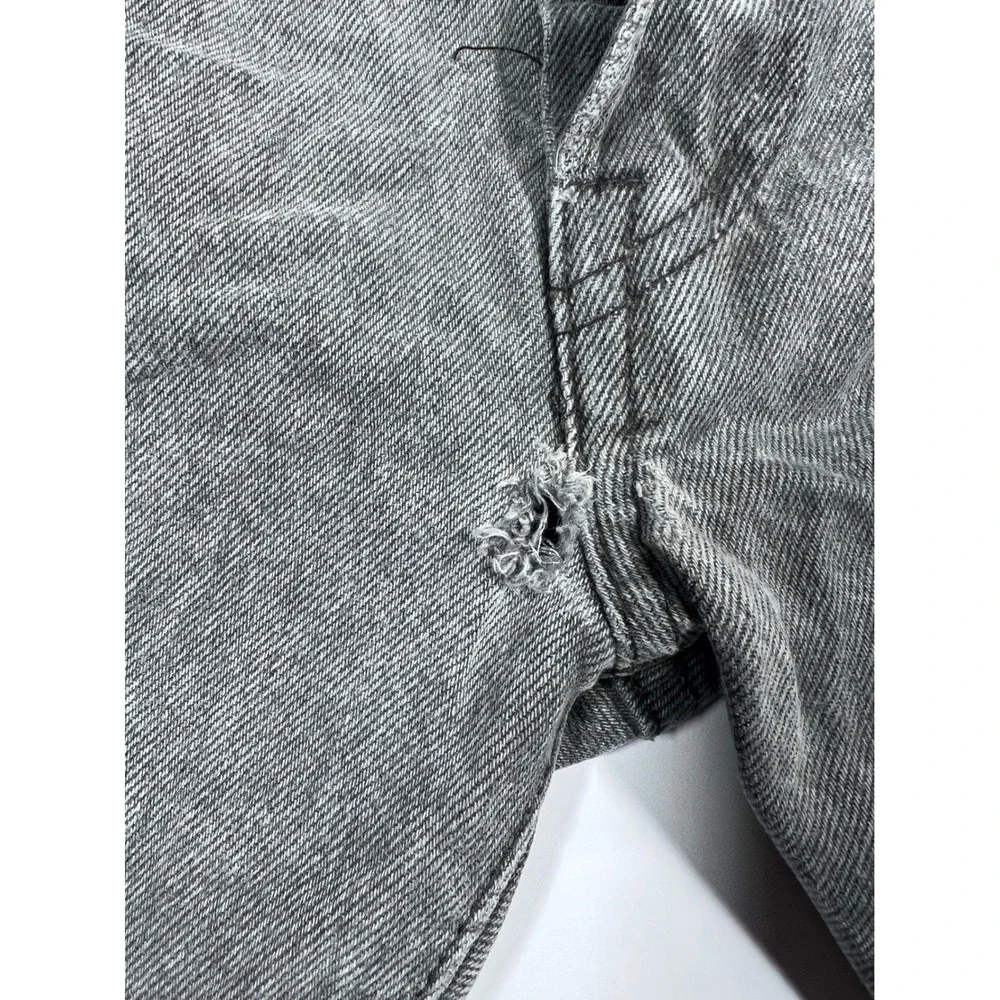 Levi's 501 Original Fit Jeans Mens 34x30 Gray Straight Leg Button Fly Denim